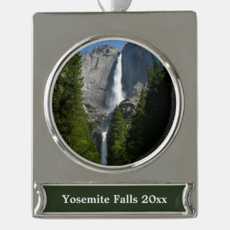 Adorno Con Rótulo Plateado Cataratas Yosemite II del Parque Nacional Yosemite