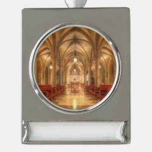 Adorno Con Rótulo Plateado Catedral Nacional de Washington Capilla de Belén