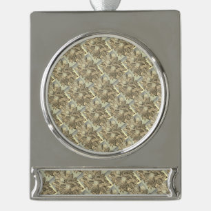 Adorno Con Rótulo Plateado Cesta plateada sin mango