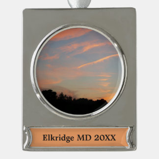 Adorno Con Rótulo Plateado Entorno Elkridge Sunset Maryland
