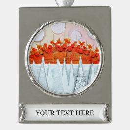 ADORNO CON RÓTULO PLATEADO JESSICA ANNE FRANK "WINTER" 