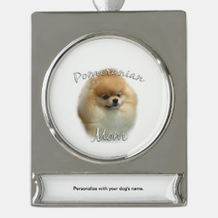 Adorno Con Rótulo Plateado Mamá pomerana 2