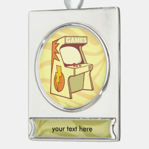 Adorno Con Rótulo Plateado Máquina arcaica