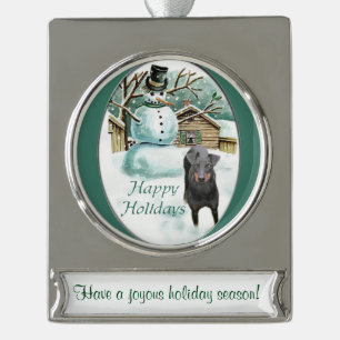 Adorno Con Rótulo Plateado Navidades personalizados del Territorio de Manches