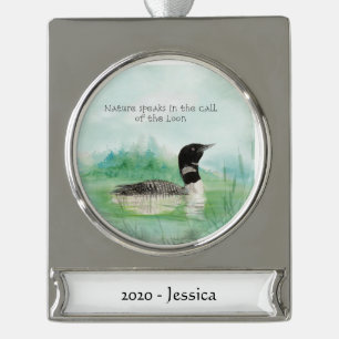 Adorno Con Rótulo Plateado Nombre personalizado Color de agua Naturaleza de l