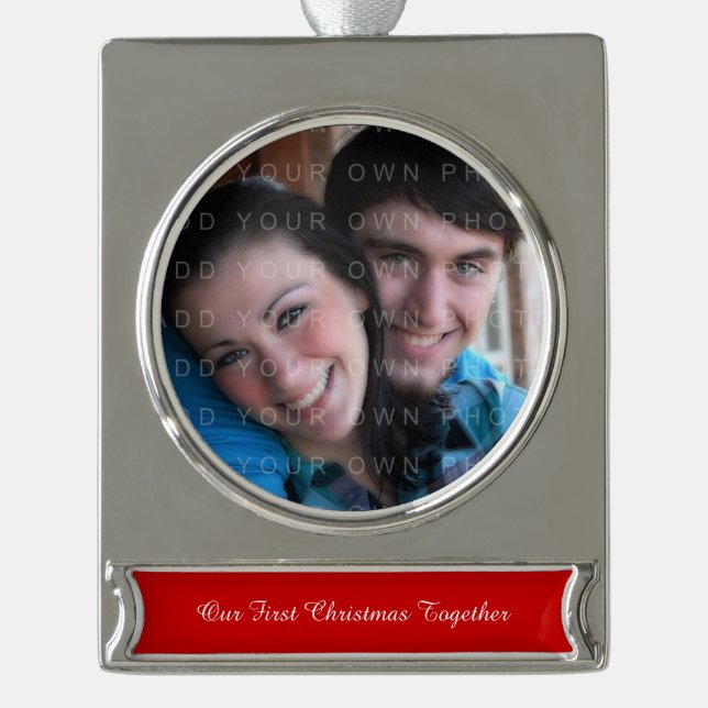 Adorno Con Rótulo Plateado Plantilla de QC para el símbolo del cartel (Anverso)