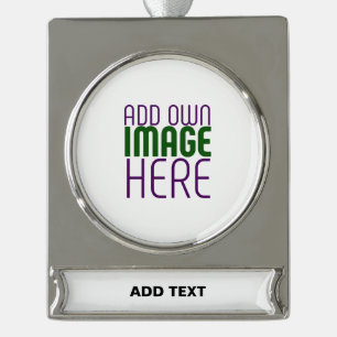 ADORNO CON RÓTULO PLATEADO PLANTILLA DE TEXTO DE IMAGEN BLANCA SIMPLE EDITABL