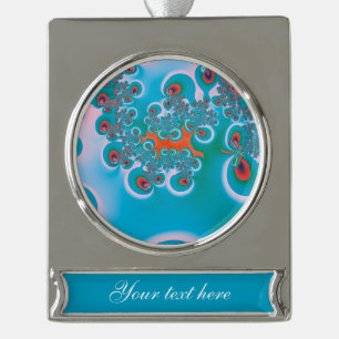 Adorno Con Rótulo Plateado Resumen de Art Spring Garden