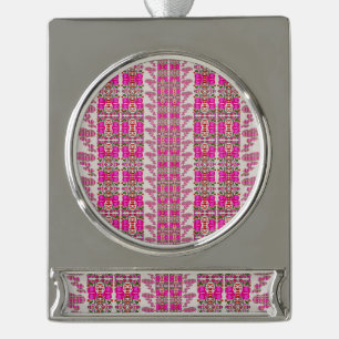 Adorno Con Rótulo Plateado Rosas Florales Surtidas