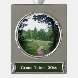 Adorno Con Rótulo Plateado Sendero Grand Teton