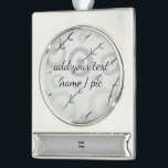 Adorno Con Rótulo Plateado simple mínimo añadir su nombre boda de dama de hon<br><div class="desc">diseño</div>