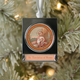 Adorno Con Rótulo Plateado Tarcio de Roma (BF 004)