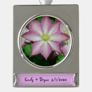 Adorno Con Rótulo Plateado Trío de vinos de Primavera Blanca y Rosa de Clemat