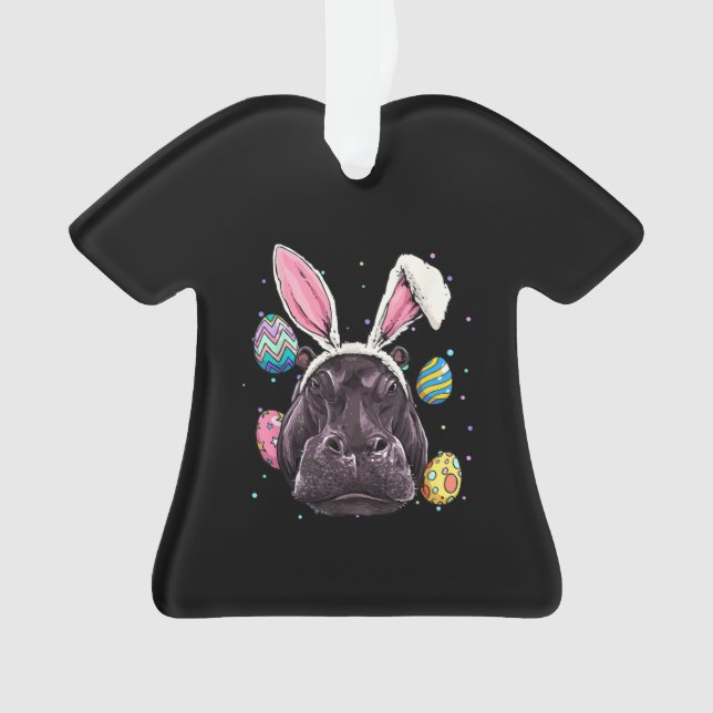 Adorno Conejo de Pascua Hippo Divertido De Pascua Hippo R (Anverso)