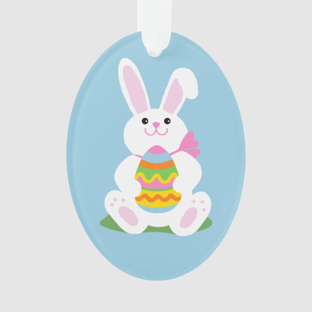 Adorno Conejo de Pascua| Huevo (Anverso)