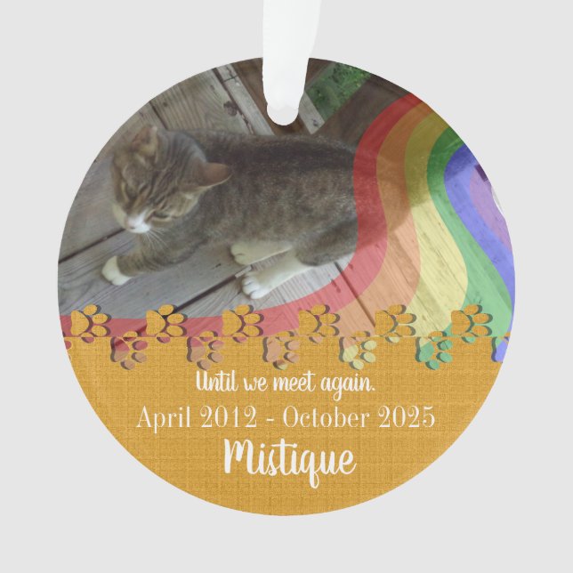 Adorno Conmemoración de mascotas adorado Keepsake (Anverso)