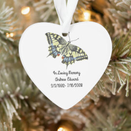 Adorno conmemorativo de mariposa personalizado