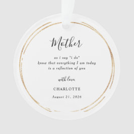 Adorno conmemorativo para la madre de la novia