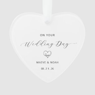 Adorno conmemorativo regalo de boda recién casados