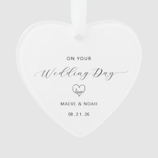 Adorno conmemorativo regalo de boda recién casados