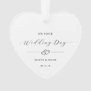 Adorno conmemorativo regalo de boda recién casados