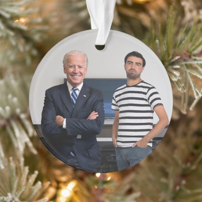Adorno Conoció al Presidente Joe Biden | Añadir la foto (Árbol)