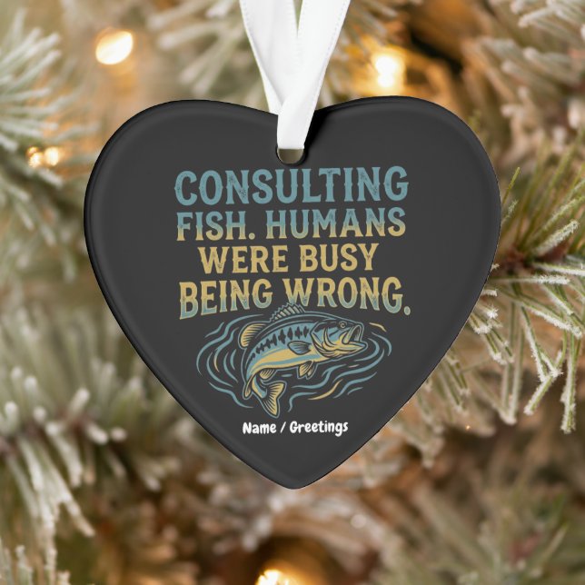 Adorno Consulting Fish Humans Were Busy Being Wrong Funny (Árbol)