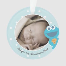 Adorno Cookie Monster | Primera Navidad - Añadir tu nombr