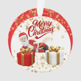 Adorno Cool Santa Claus Vacaciones de Navidad 🎅