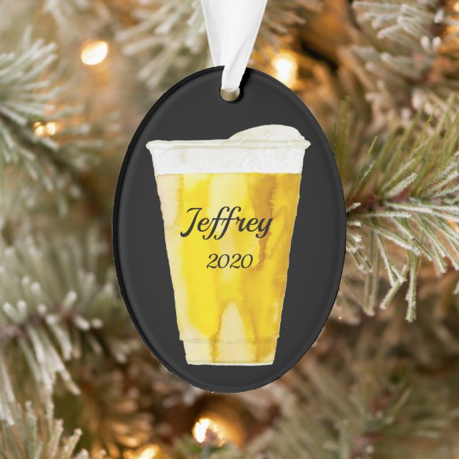 Adorno Copa de cerveza personalizada (Árbol)