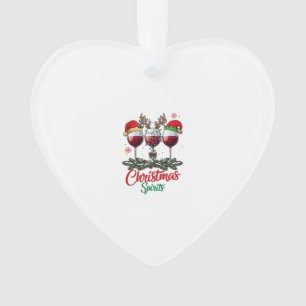 Adorno Copas de vino Espiritus de Navidad Reno Cuerno Pi