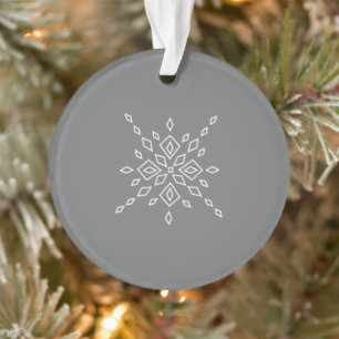 Adorno Copo de Nieve Cristalizado
