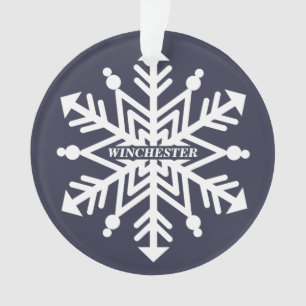 Adorno Copo de nieve personalizado con su nombre