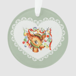 Adorno Coquette Pastel Retro Vintage Bebé Animales Cervan