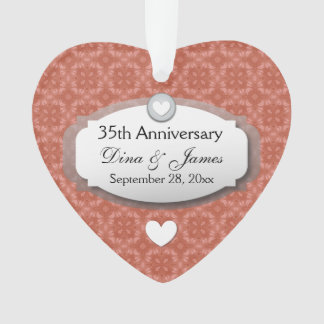Adorno Coral Z22, aniversario Boda de 35 años