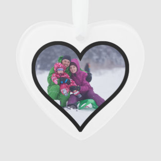 Adorno Corazón de imagen familiar de personalizado