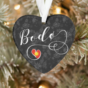 Adorno Corazón de la Bandera de Bodø, Noruega, Bodö