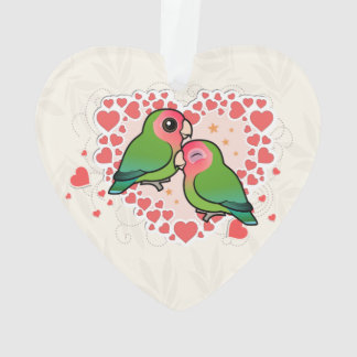 Adorno Corazón del amor del Lovebird