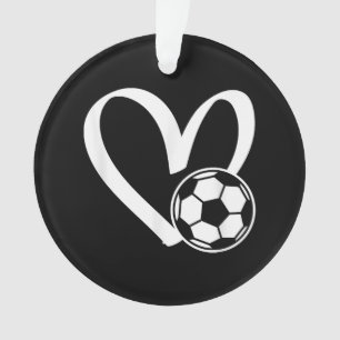 Adorno Corazón del balón de fútbol