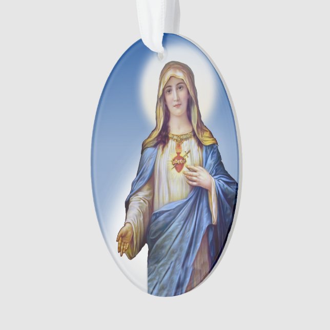 Adorno Corazón inmaculado de María (Anverso)