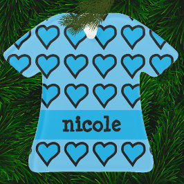 Adorno Corazones azules para bebés