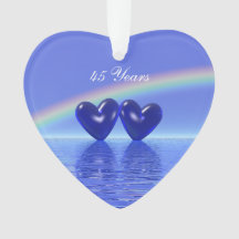 Corazones de zafiro en 45 años