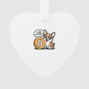 Adorno Corgi Genial Ama la Criptomoneda