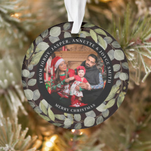 Adorno Corona de Navidad Familiar Elegante y Sencilla con