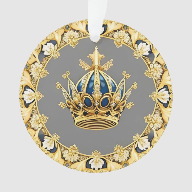 Adorno Corona Dorada Elegante (Anverso)