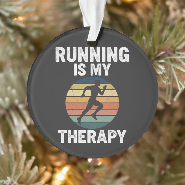 Adorno Correr Es Mi Terapia (Árbol)