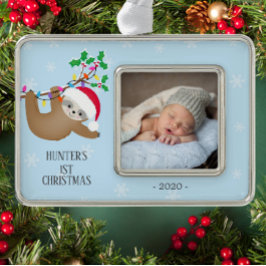 Adorno Corte Slote Primera Foto De Navidad