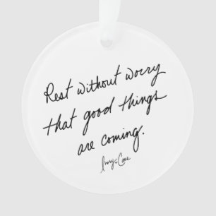 Adorno Cosas buenas vienen escritas a mano Inspiracional