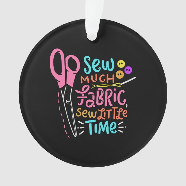 Adorno Coser divertida - Barrido de mucha tela (Anverso)