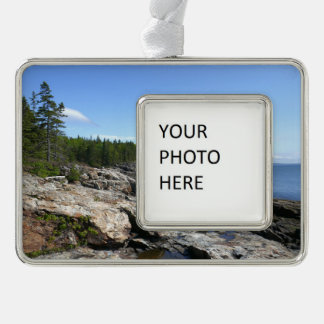 Adorno Costa de la isla Bar en el Parque Nacional Acadia